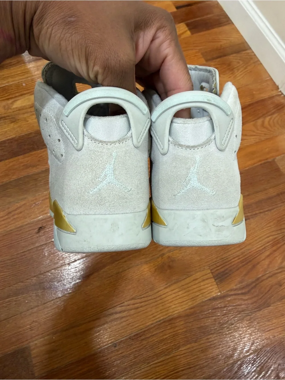 Kid Nike Air Jordan Retro 6 Pearl Platium